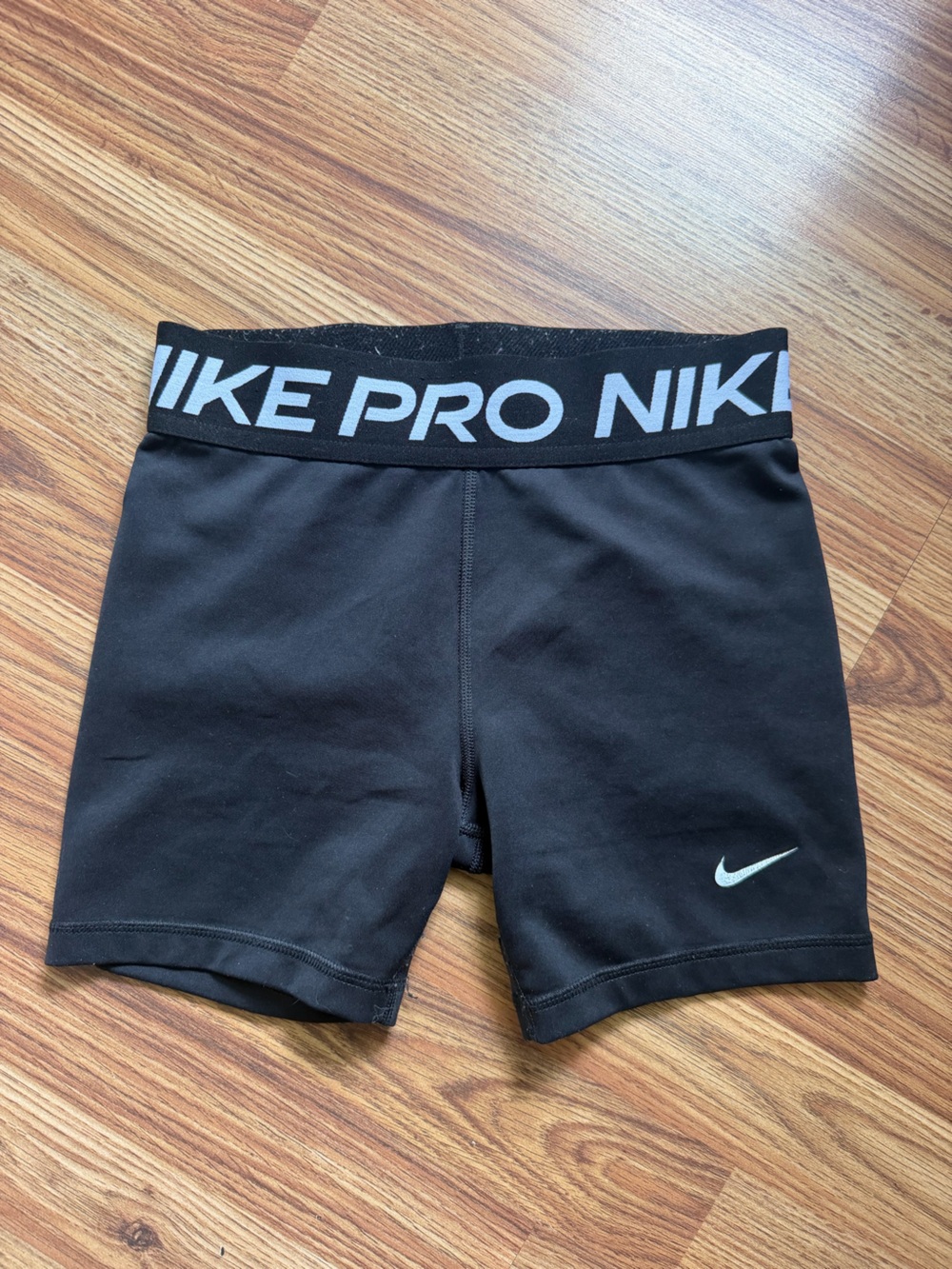 Kids Nike Pro Black Compression Athletic Shorts